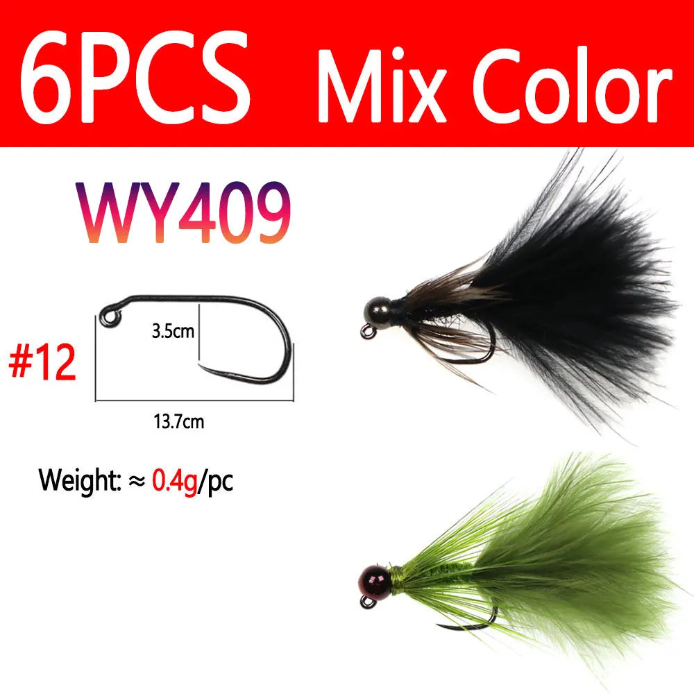 Tungsten Woolly Bugger Jig Flies - Fishing Tackle from Linloft.