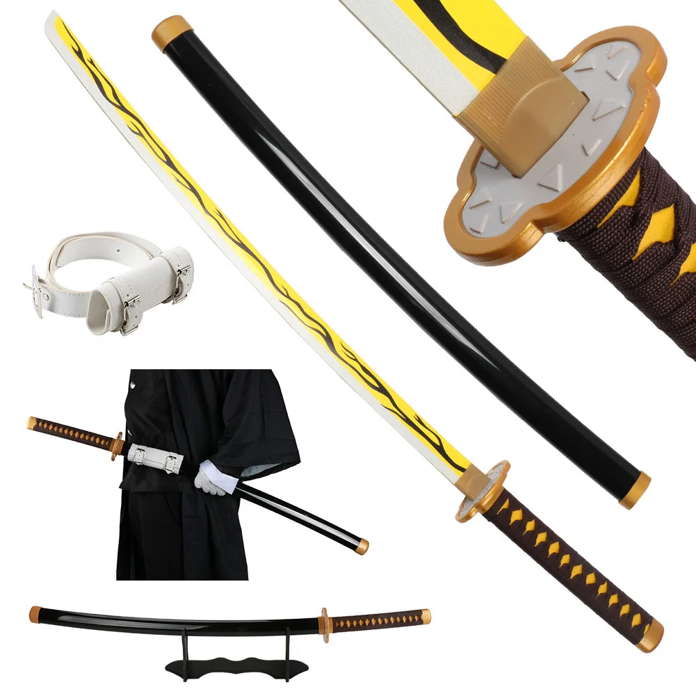 41-Inch Anime Cosplay Katana with Belt - Apparel & Accessories from Linloft.
