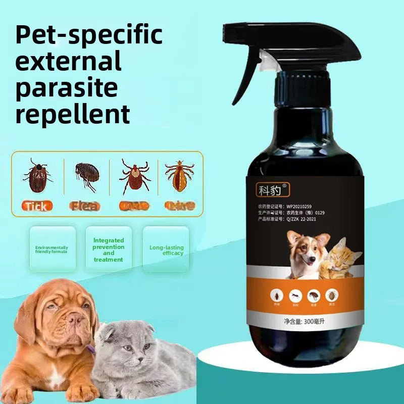 Flea Medicine for Dogs and Cats, Fleas Removed, Pet External Insect Repellent Spray, Insect Repellent Spray to Remove Lice Fleas - Pet Supplies from Linloft.