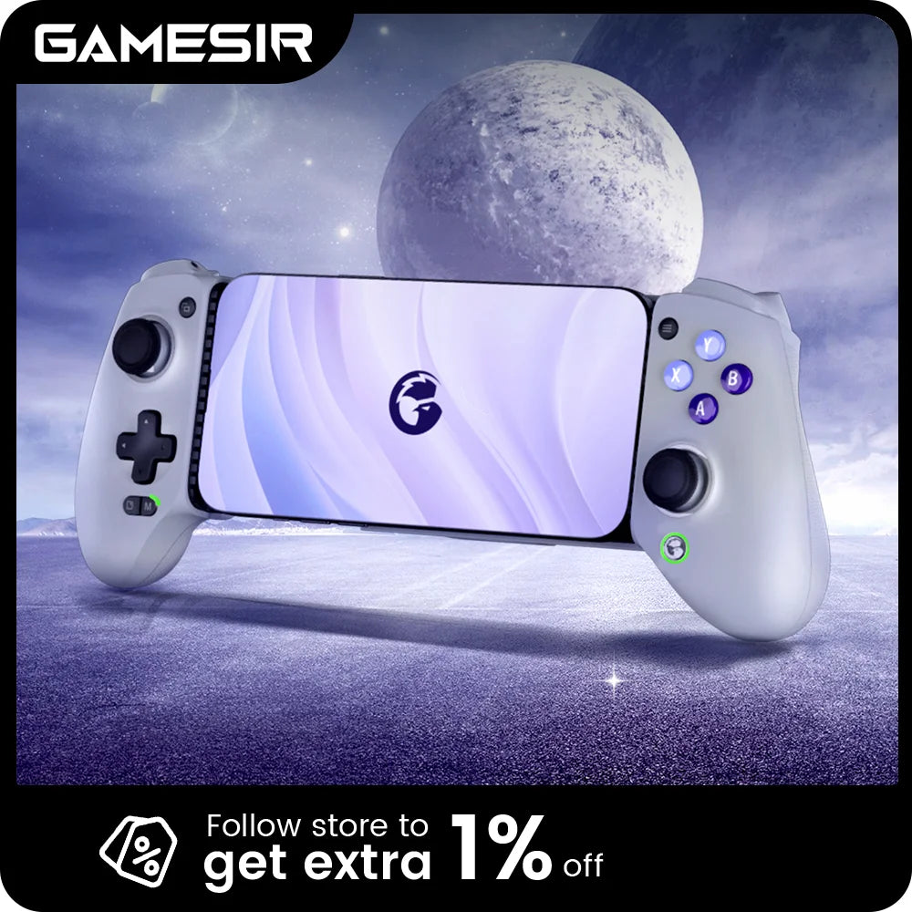 GameSir G8 Galileo Cellphone Gamepad Game Controller with Hall Effect Joystick for iPhone 15 Android Mobile Phone Cloud Gaming