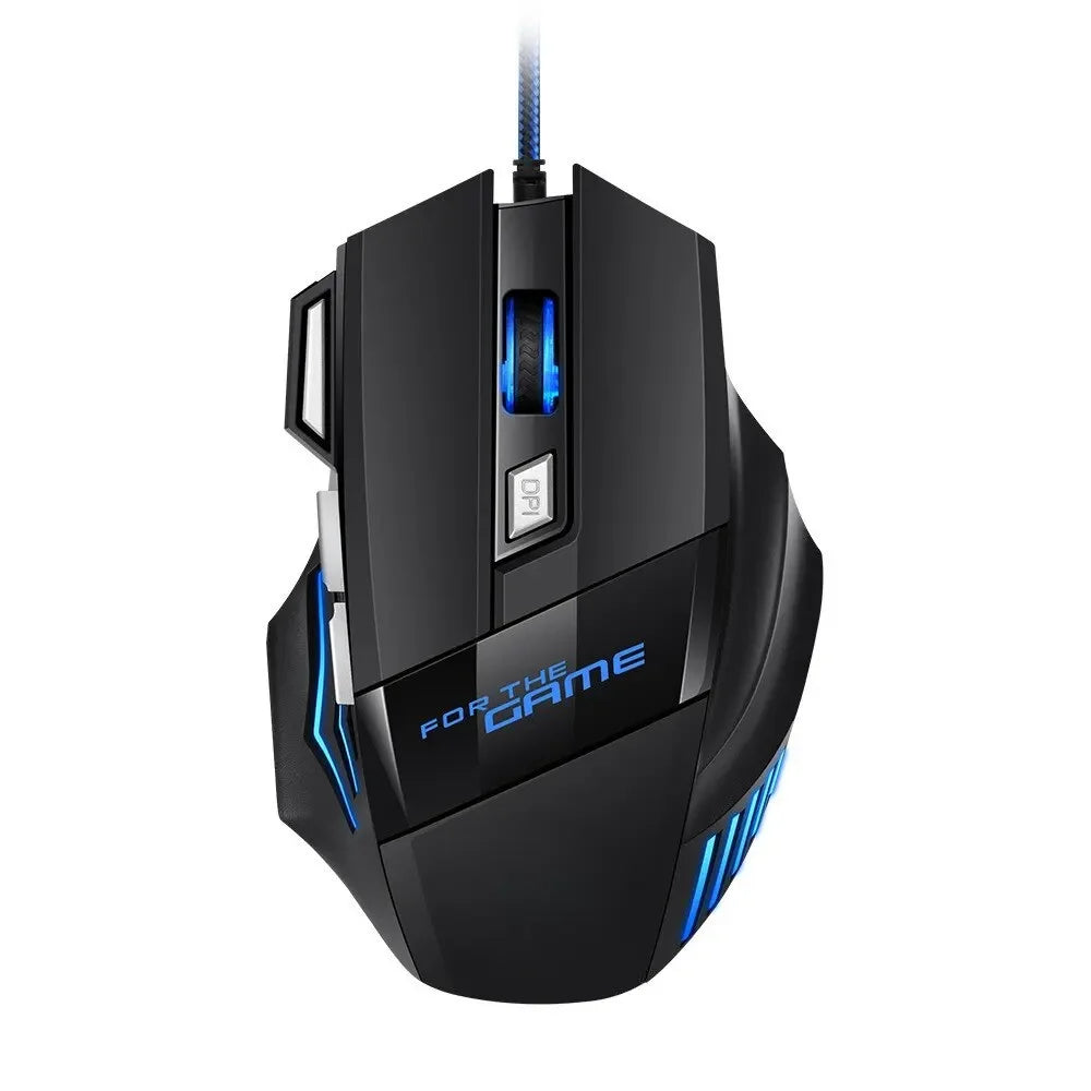 Gaming Mouse RGB Backlit Ergonomic Game Mice 7D Esports Wired Mouse Computer Mouse for Laptop PC Desktop Gamer - Gaming Accessories from Linloft.