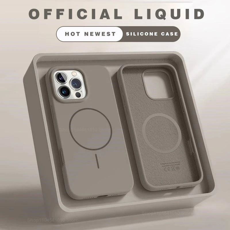 MagSafe Magnetic Silicone iPhone Case - Electronics & Accessories from Linloft.