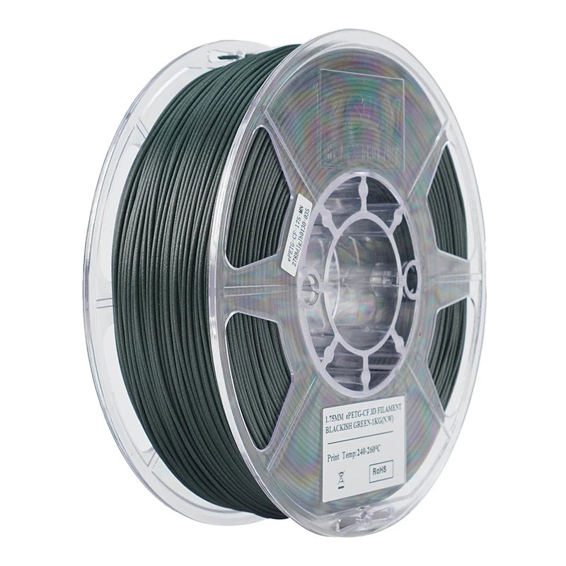 ESUN Carbon Fiber PETG 3D Filament High Strength 3D Printer Filament 1.75MM 1KG PETG Carbon Fiber Filament For Bambu Lab PETG-CF - 3D Printing Accessories from Linloft.