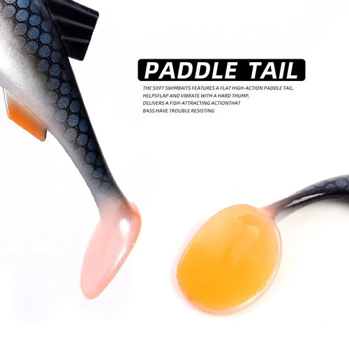 Colorful 15CM Soft Fishing Lures 3D Eyes Artificial Fish Artificial Swimbait T Tail Silicone Artificial Bait Out Fishing - Fishing Tackle from Linloft.