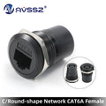 AVSSZ CAT6A CAT6 RJ45 Network Cable Connectors Metal Data Signal Adapter Computer Data Module Mounting Size 22m