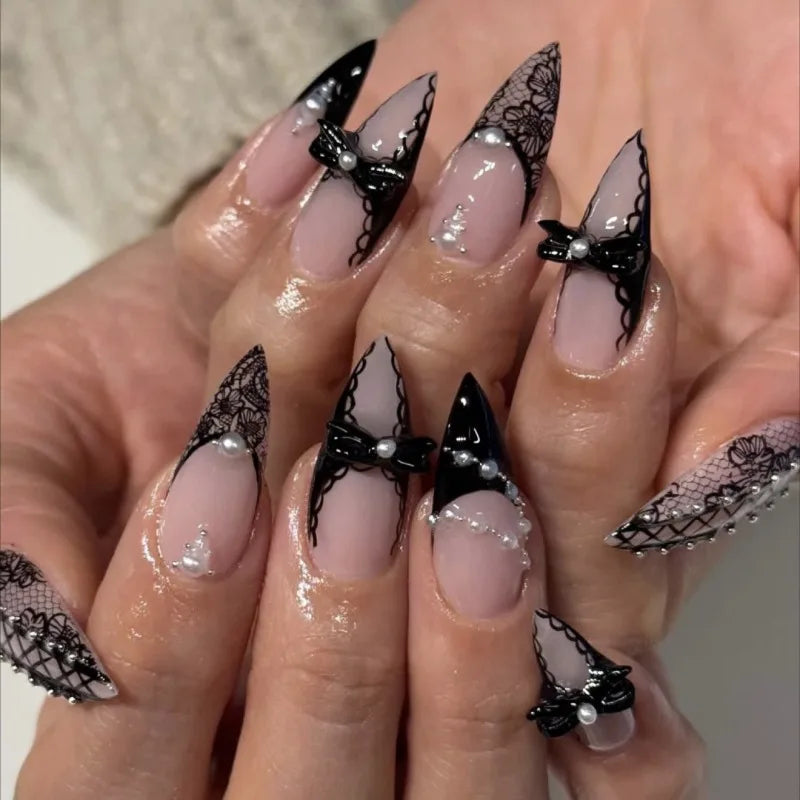 Halloween Bat Press-On Nails, 24 Pieces - Beauty & Personal Care from Linloft.