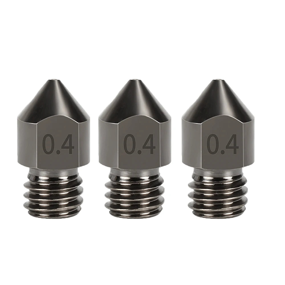 Hardened Steel MK8 3D Printer Nozzle - 3D Printing Accessories from Linloft.