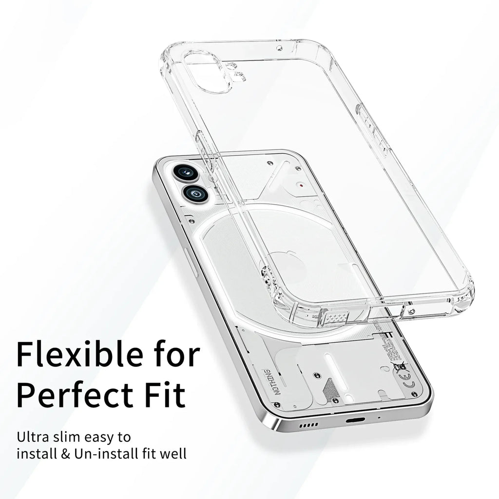 Airbag Case for Nothing Phone 1 2 2A (1) (2) One Two Phone1 Phone2 Soft Clear Coque Silicone Shockproof Thin Protect Cover Funda