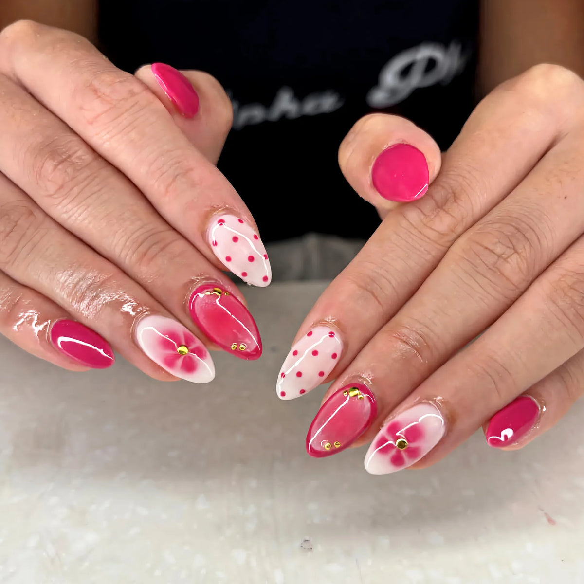 Light Blue Bow Short Almond Press-On Nails - Beauty & Personal Care from Linloft.