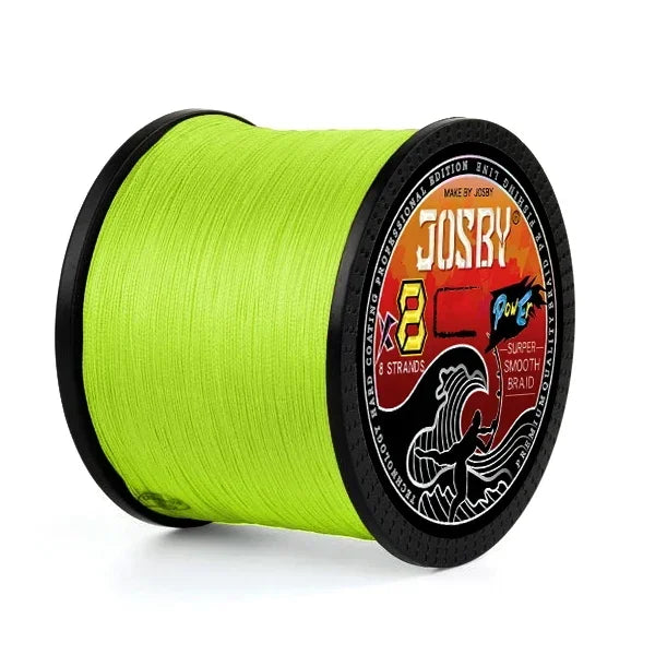 JOSBY X8 Braided Fishing Line 1000M 500M 300M 100M  Multifilament Japan Smooth PE Wire Carp Fishing Accessorie Saltwater Pesca