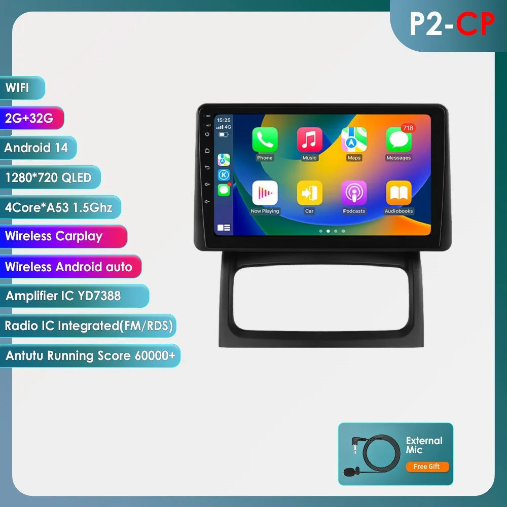 Hizpo 6115 Wireless CarPlay Autoradio for Renault Clio 2 2000-2012 Car GPS Radio Multimedia 2 Din Android 4G AI Voice 360 Camera - Fishing Tackle from Linloft.