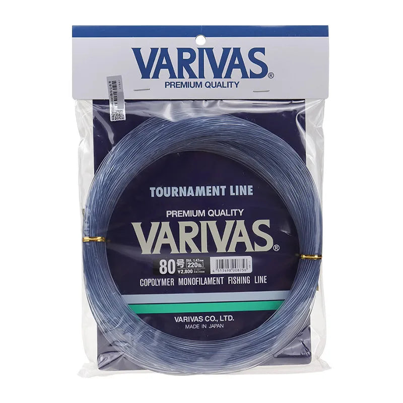 VARIVAS Tournament Line Copolymer Monofilament Fishing Line 50m Anti-Tangle Nylon Leader Line for Tuna Fishing Big Game Fishing