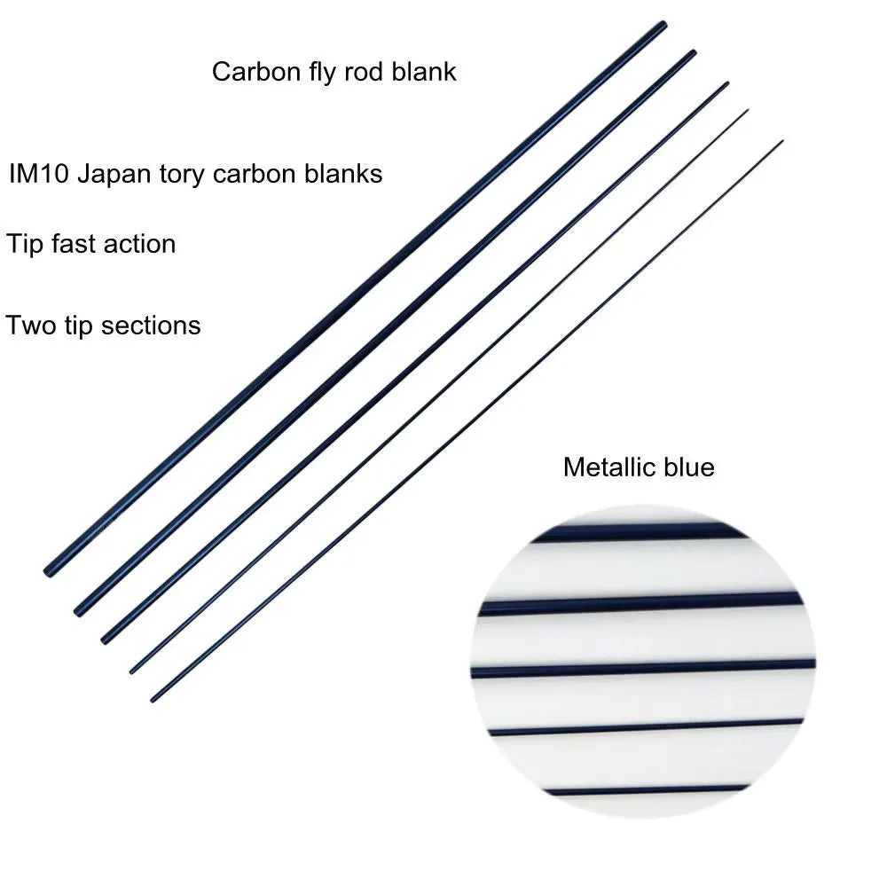 Aventik Saltwater IM10 9FT High Mould Carbon Fly Rod Blank Two Tips Fly Fishing Rods Blank DIY Steelhead Fishing Rod Accessories