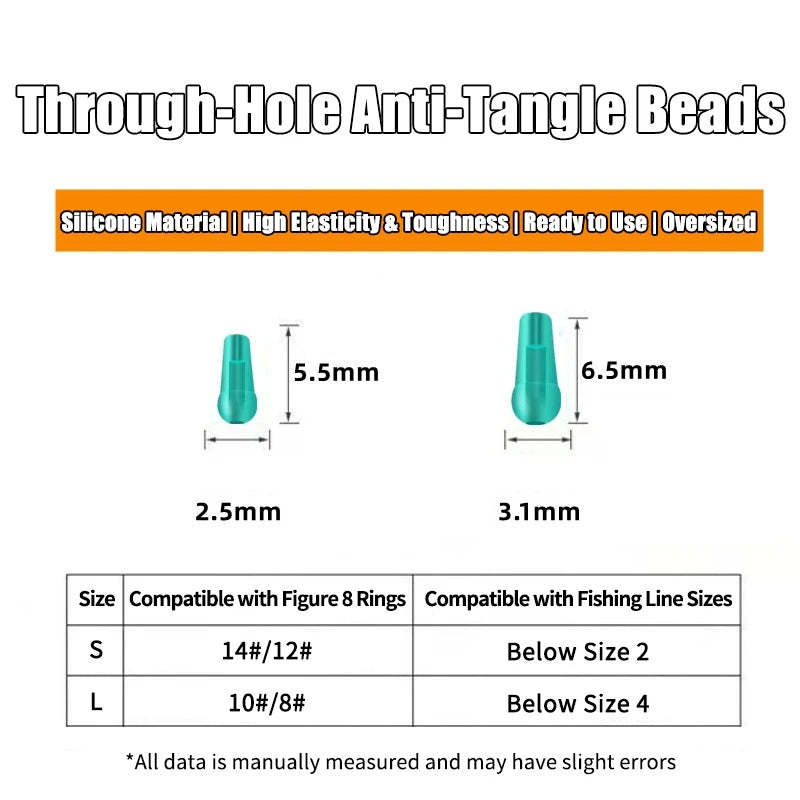 Space Bean Sea Carp Fishing Float Gear Silicone Rubber Beans Fly Fishing Rubber Bean Stopper Float Anti-tangle Bead Fishing Good