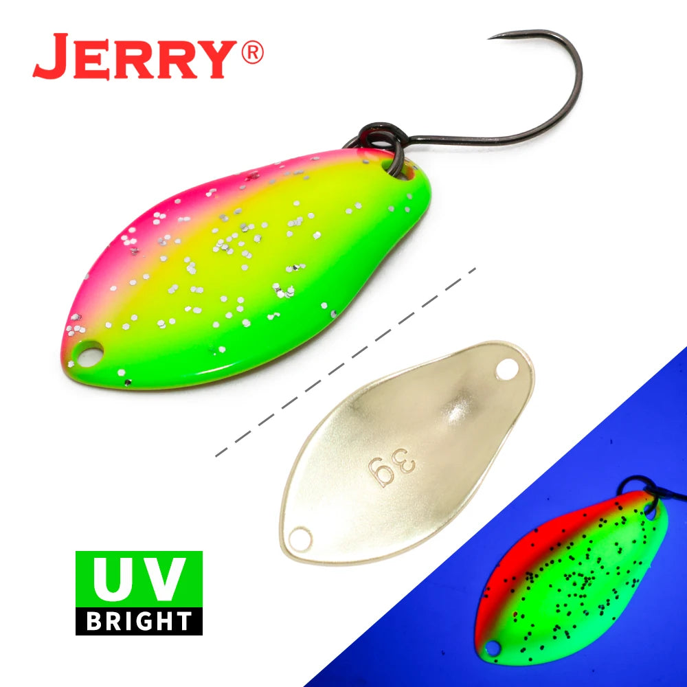 Jerry Cassiopeia Trout Spoon Fishing Lure Saltwater Artificial Bait With Sharp Hooks 2g 3g Bass Spoon Pecsa Tackle - Fishing Hooks from Linloft.