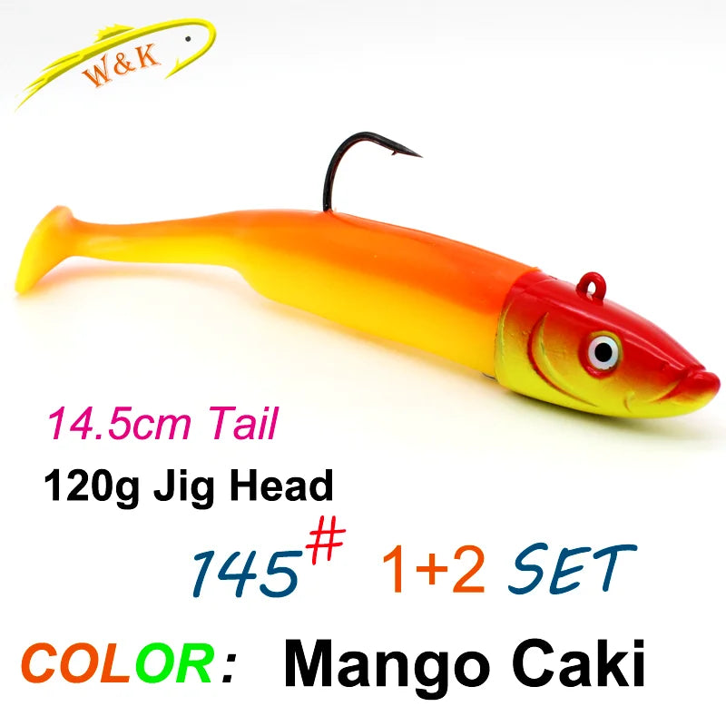 Paddle Tail Soft Bait Jig Kit, 120g - Fishing Tackle from Linloft.