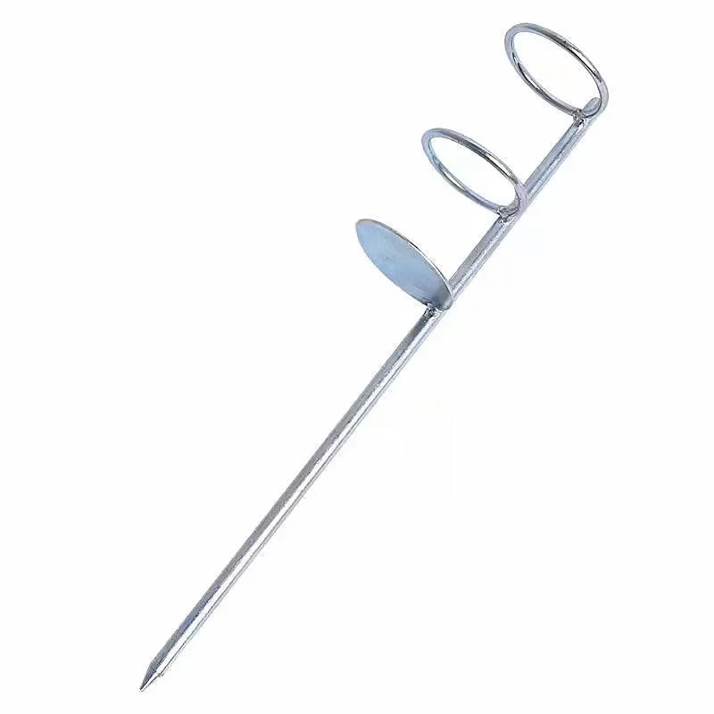 Single Fork Fishing Rod Holder With Double Ring Bracket, Simple Outdoor Fishing Tackle Support