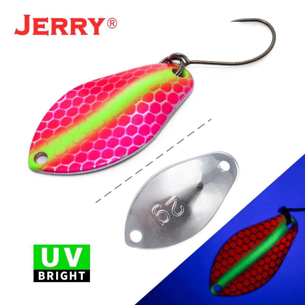 Jerry Cassiopeia Trout Spoon Fishing Lure Saltwater Artificial Bait With Sharp Hooks 2g 3g Bass Spoon Pecsa Tackle - Fishing Hooks from Linloft.
