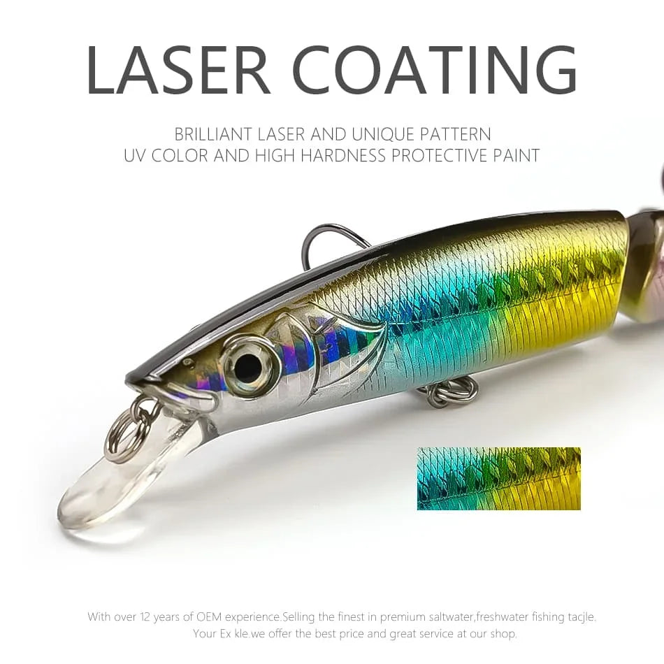 120mm 22g MOOKZZ Best Price Floating Two sections Jerking bait  Fishing Lures Artificial Baits tackles