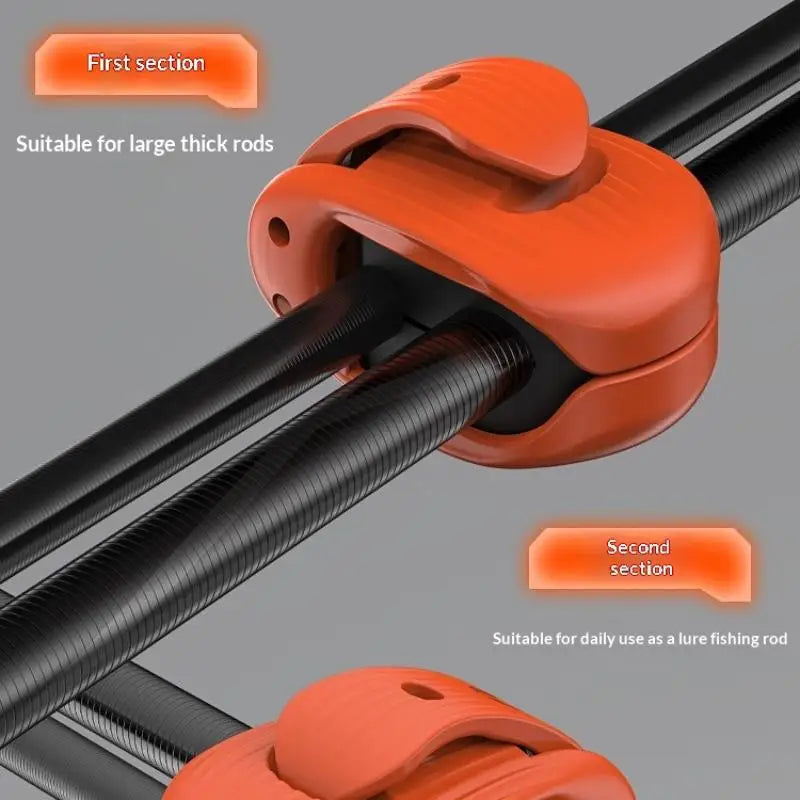 2/4Pcs Fishing Rod Holder Fixer Clip Fishing Pole Holder Compact Design Fishing Rod Fixer Fishing Rod Holder