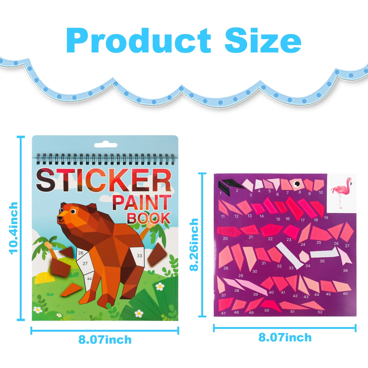 Sticker by Number Book for Kids