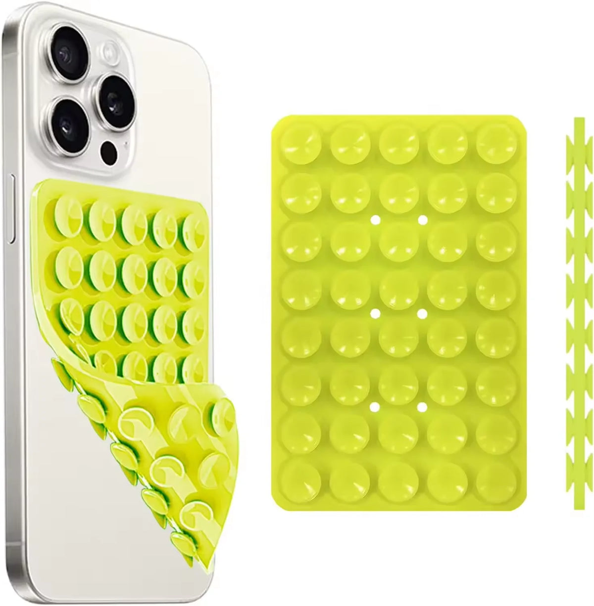 Double-Sided Silicone Suction Phone Holder - Electronics & Accessories from Linloft.