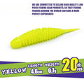 20pcs Artificial Soft pvc Lure Tantalizing Tiny Worm Bait Swimbait Wobblers for Bass Pike Fishing Silicone Tantal Worms
