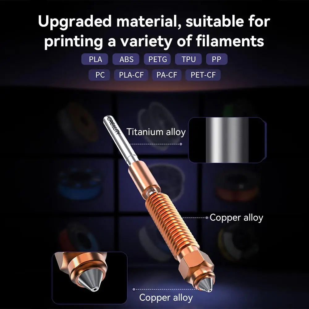 Creality 'Unicorn' Quick-Swap 0.4mm Nozzle for Creality K1 Max /K1C/K1 SE / Ender-3 V3 / Ender-3 V3 Plus