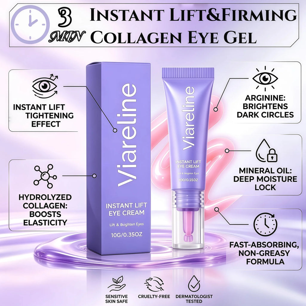 K-Beauty New Instant Lift Collagen Eye Gel, Instant Physical Lifting Effect & Anti-Aging & To Improve The Look Of Eye Bags, Wrinkles & Fine Lines & Dark Circles, Long Lasting Moisture Lock, Built-in Precision Applicator & Ref - Beauty & Personal Care from Linloft.