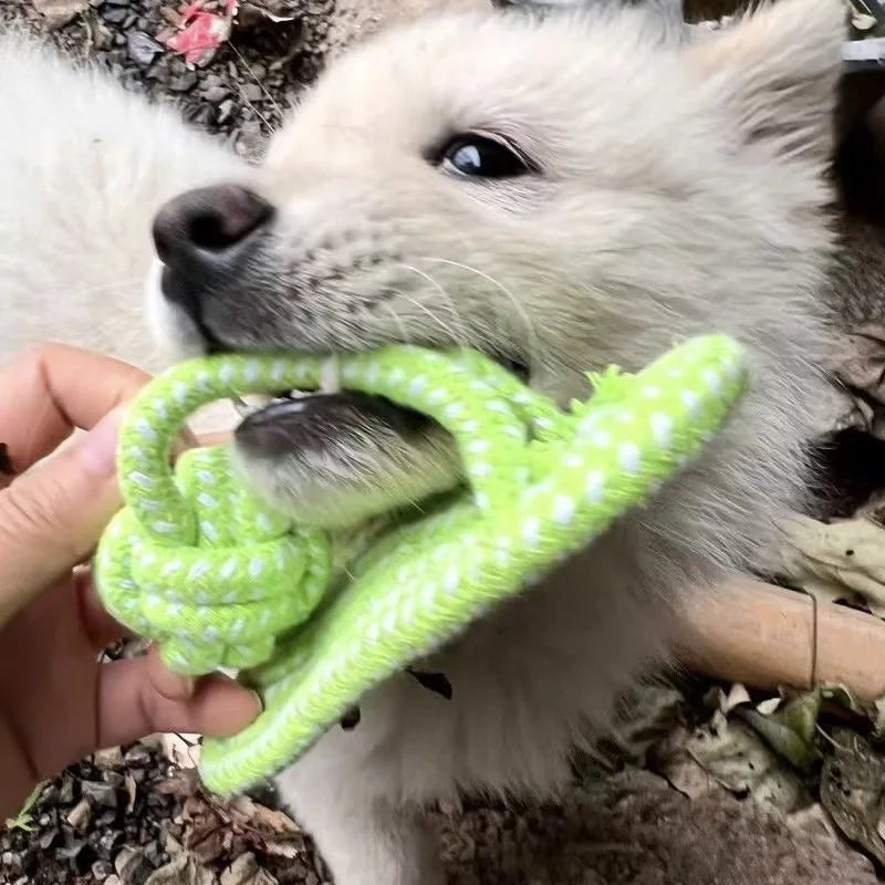 Pet Interactive Chewing Toy Cotton Slipper Rope for Small to Large Dogs Teeth Training Molar Dog Accessory - Pet Supplies from Linloft.