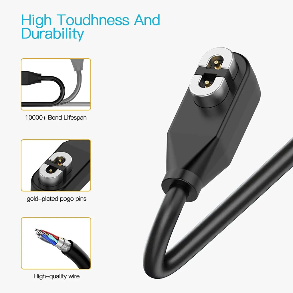 Headphone Charger Cable USB C to Shokz Magnetic Charging Cord Compatible for Aftershokz AS800,  OpenRun Bone Conduction Charger