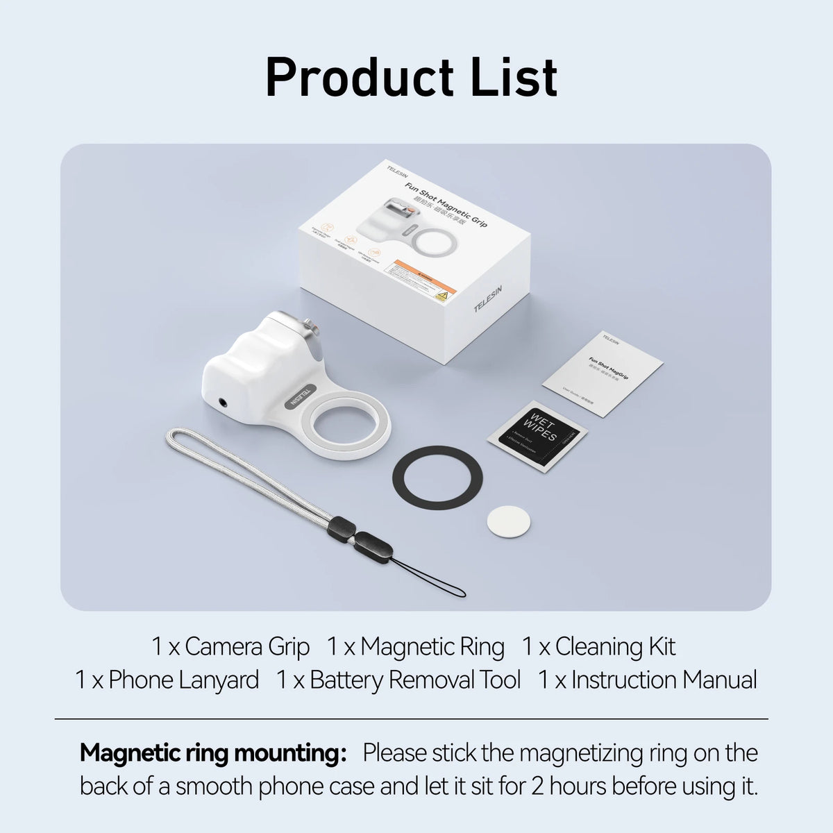 Magnetic Phone Camera Grip with Remote - Camera & Optic Accessories from Linloft.