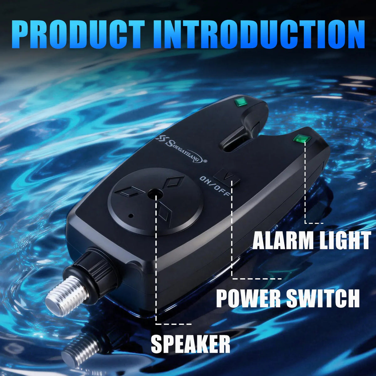 Smart Fishing Bite Alarm with Light - Fishing Tackle from Linloft.