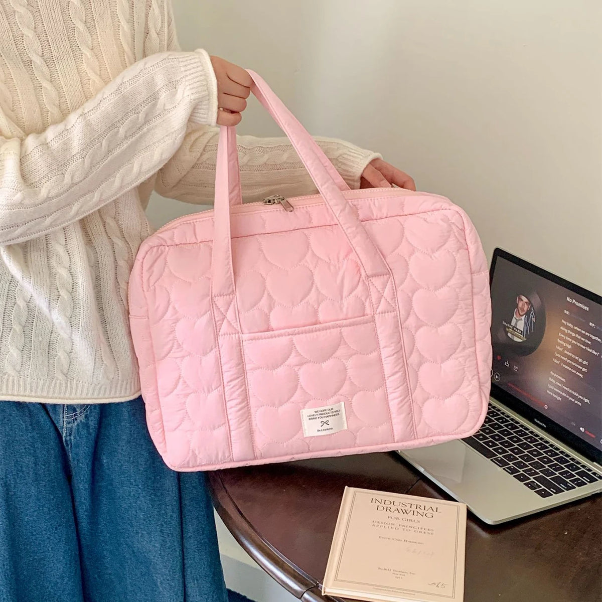 Laptop Sleeve with Shoulder Strap - Electronics & Accessories from Linloft.