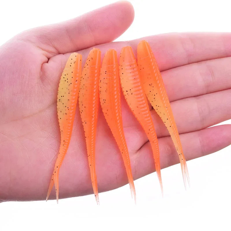 Forktail Soft Worm Lures, 10-Pack - Fishing Tackle from Linloft.