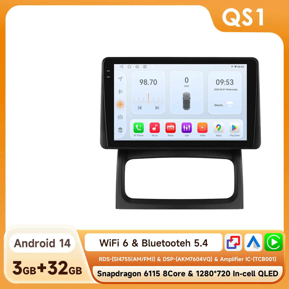 Hizpo 6115 Wireless CarPlay Autoradio for Renault Clio 2 2000-2012 Car GPS Radio Multimedia 2 Din Android 4G AI Voice 360 Camera - Fishing Tackle from Linloft.