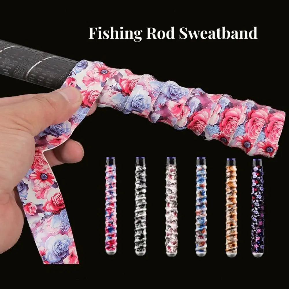 1Pcs 1.5m Length Antiskid Fishing Rod Grip Tape Tennis Overgrip Sweat Band Badminton Racket Cushion Over Grip For Baseball Bat - Fishing Tackle from Linloft.