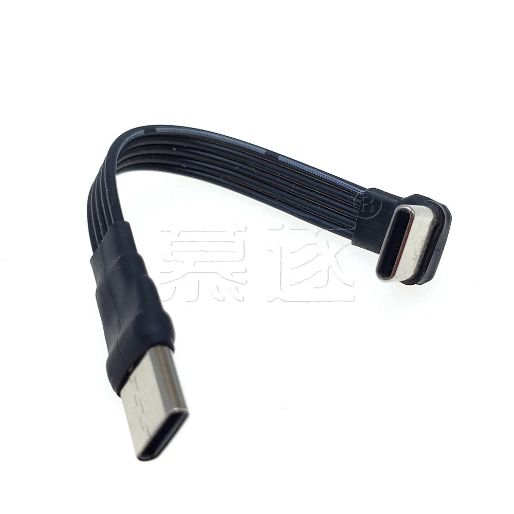 20CM 30CM 10CM 5CM USB 2.0 Type-C Flat Cable Extension FPC Cable USB 2.0 USB-C 90° Up/Down Angled Plug 5CM-1M - Electronics & Accessories from Linloft.