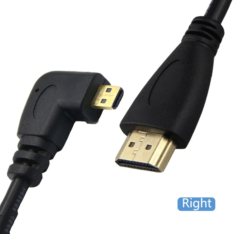 Right Angle Micro HDMI Cable, 1080p - Gaming Accessories from Linloft.