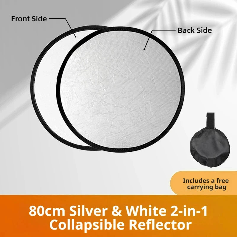 Gold and Silver 2-in-1 Photo Reflector - Camera & Optic Accessories from Linloft.