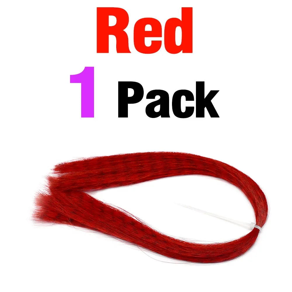 Barred Streamer Fly Tying Fibers, 12 Colors - Fishing Tackle from Linloft.