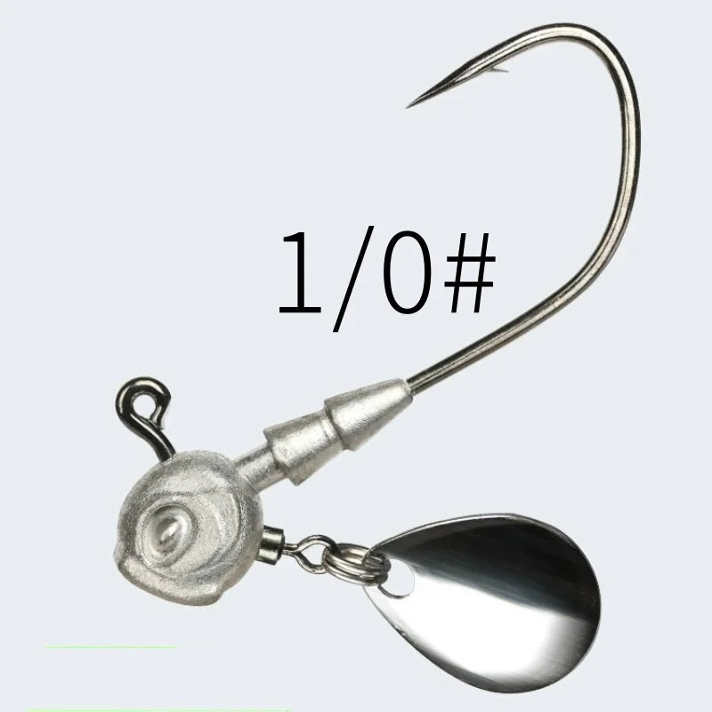Spinner Jig Head Hooks, 5-Pack - Fishing Hooks from Linloft.