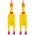 2 Pcs Screaming Chicken Dog Toy Latex Squeaky Chew Toy Bite Resistant Molar Interactive Training Pet Vent Toy - Pet Supplies from Linloft.