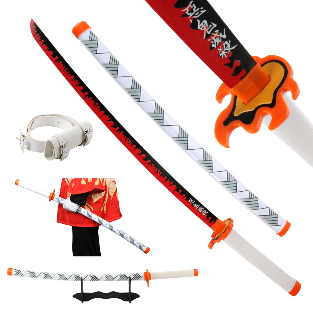 41-Inch Anime Cosplay Katana with Belt - Apparel & Accessories from Linloft.