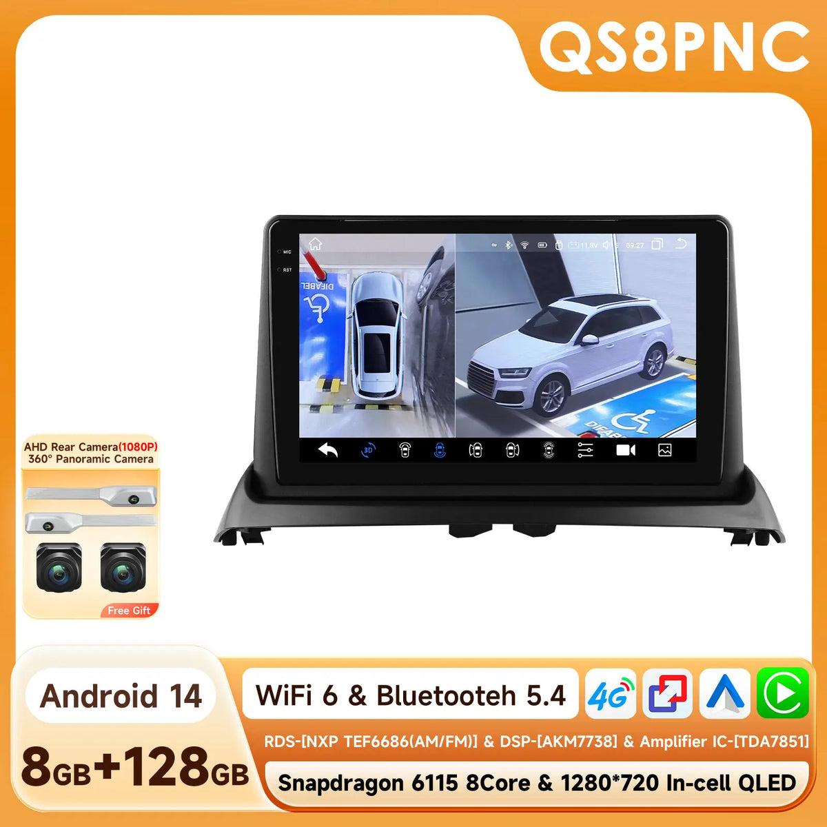 Hizpo 6115 Wireless CarPlay Autoradio for Renault Clio 2 2000-2012 Car GPS Radio Multimedia 2 Din Android 4G AI Voice 360 Camera - Fishing Tackle from Linloft.
