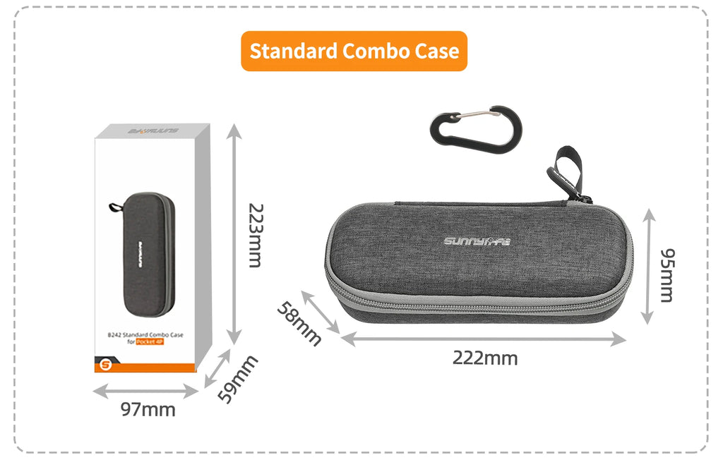 For DJI Osmo Pocket 4P Carrying Case Travel Drop-Proof Storage Bag Protector Hard Protective Bag for DJI Pocket 4P