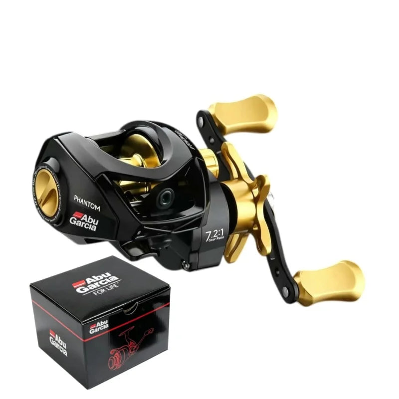New Abu Garcia Fishing Reel Max Drag 18kg Long Cast 7.2:1 3+1BB Fresh Saltwater Design Baitcasting Fishing Pole