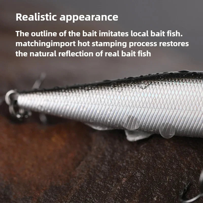 Sinking Pencil Spinner Fishing Lures Vibrate Wobbler Rap Chatterbait 10g 14g Metal Jig Buzzbait Carp Bass Trout Bait Pesca