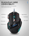 Gaming Mouse RGB Backlit Ergonomic Game Mice 7D Esports Wired Mouse Computer Mouse for Laptop PC Desktop Gamer - Gaming Accessories from Linloft.