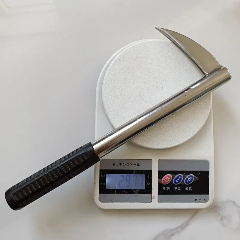 1Pc Ice Pick 30cm/11.81in Stainless Steel Ice Fishing Tool Heavy-Duty Ice Chipper Oyster Clamming Winter Fishing Equipment